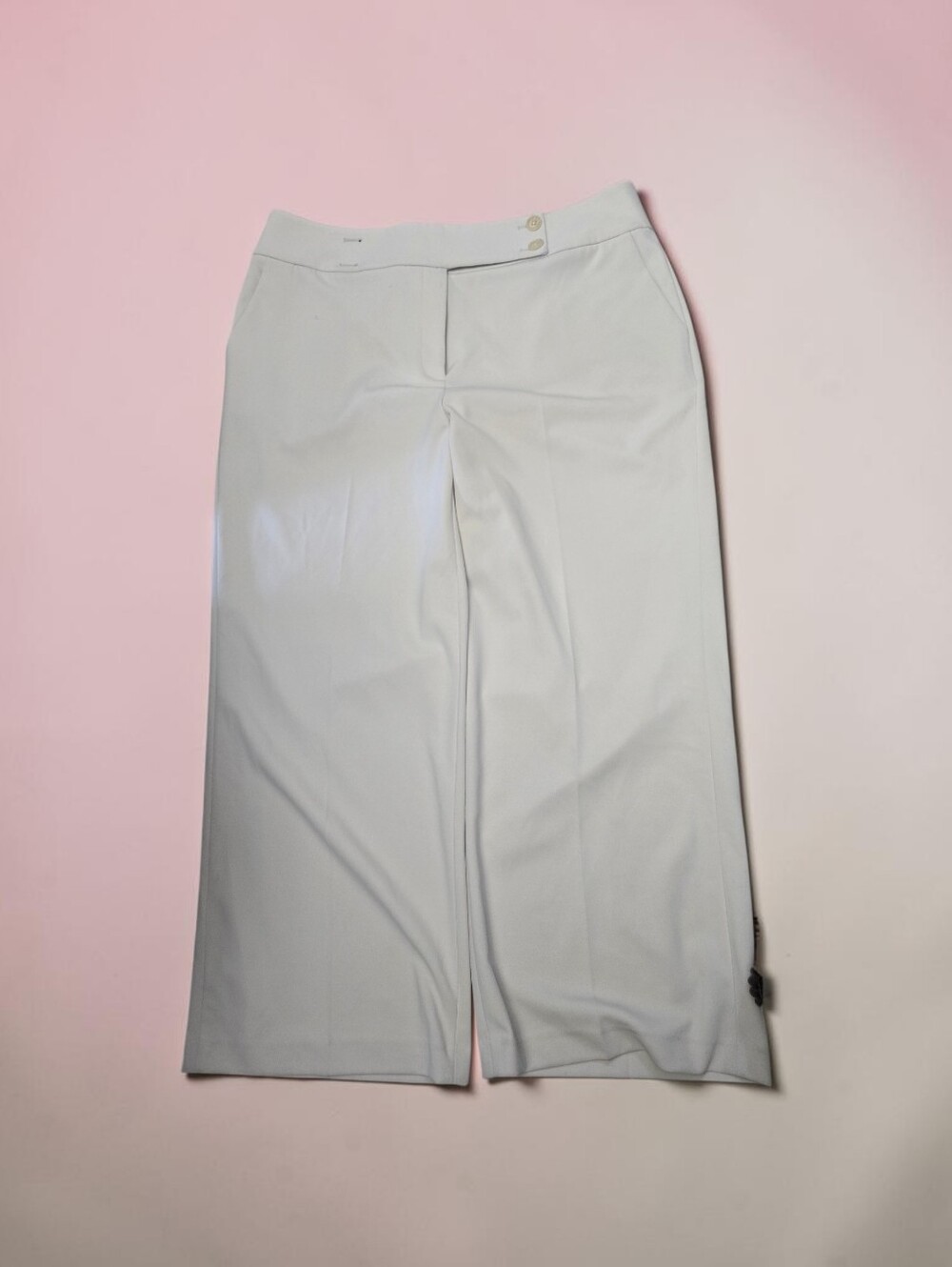 Calvin Klein Cream Wide Leg Pants, Size 18W, NWT